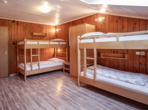 Vierbettzimmer ideal für Jugendgruppen oder als Gruppenunterkunft für Vereine